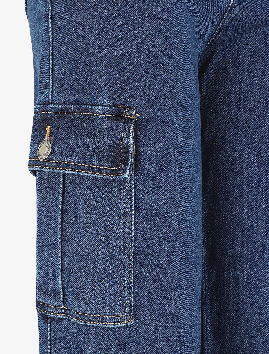 boyfriendjeans met hoge taille - blauw - Image 3