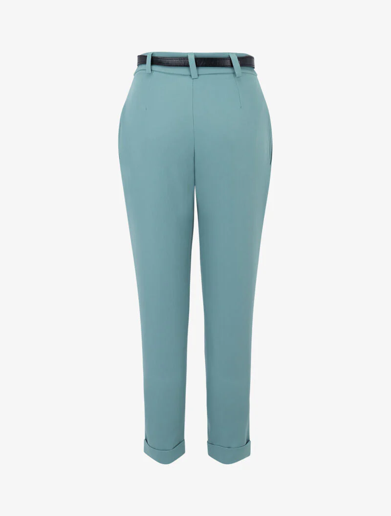 Broek 7/8 wortelmodel - turquoise - Image 2