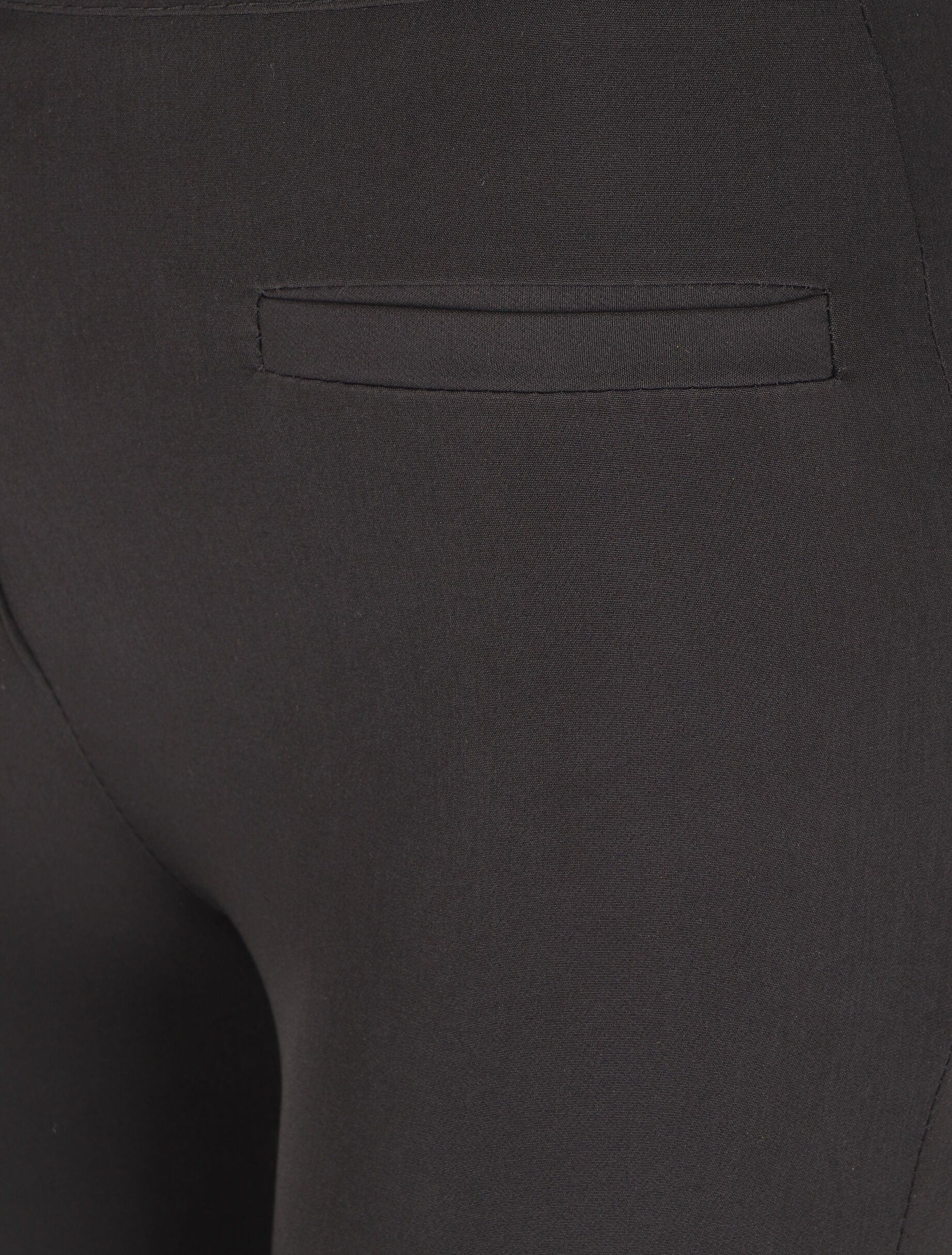 Standaard taille flare broek - Zwart - Image 3