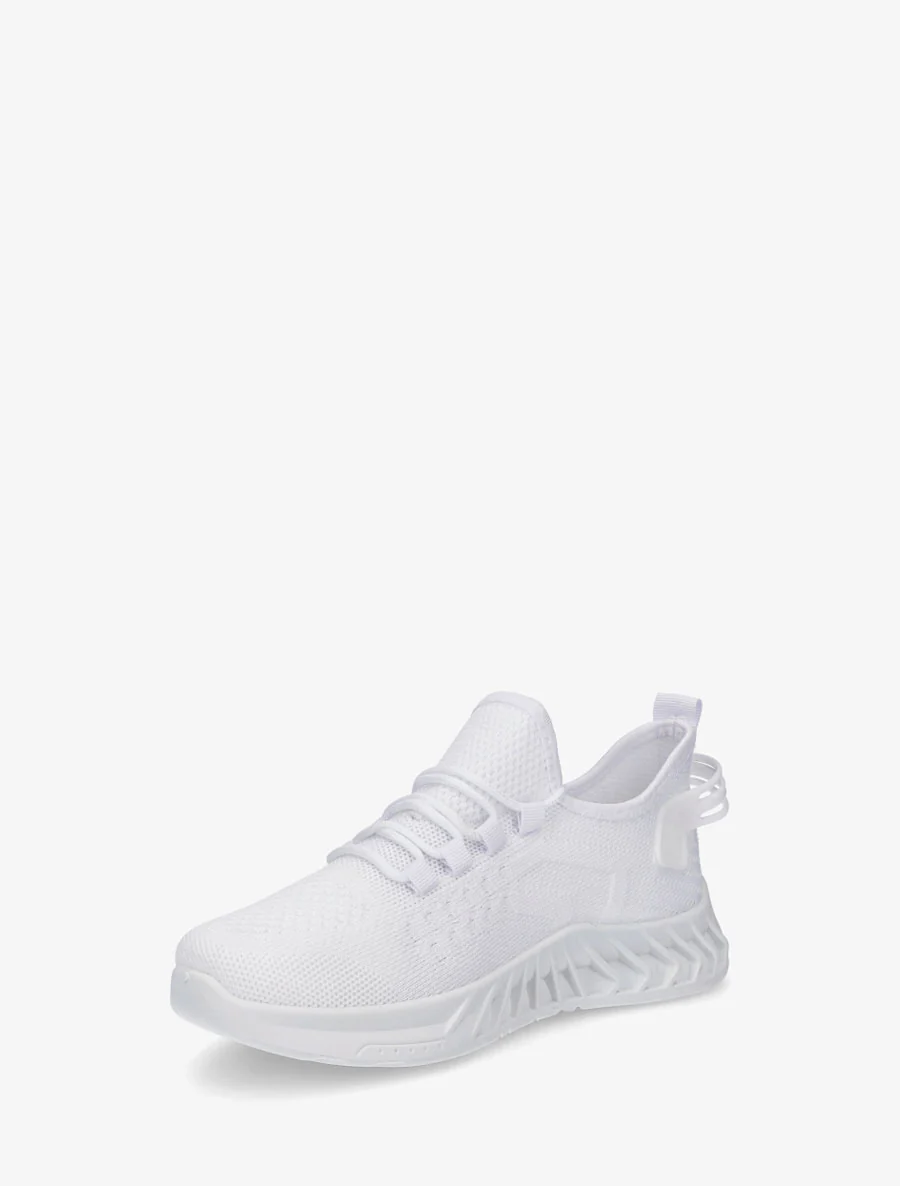Canvas sneakers met tong - Wit - Image 3