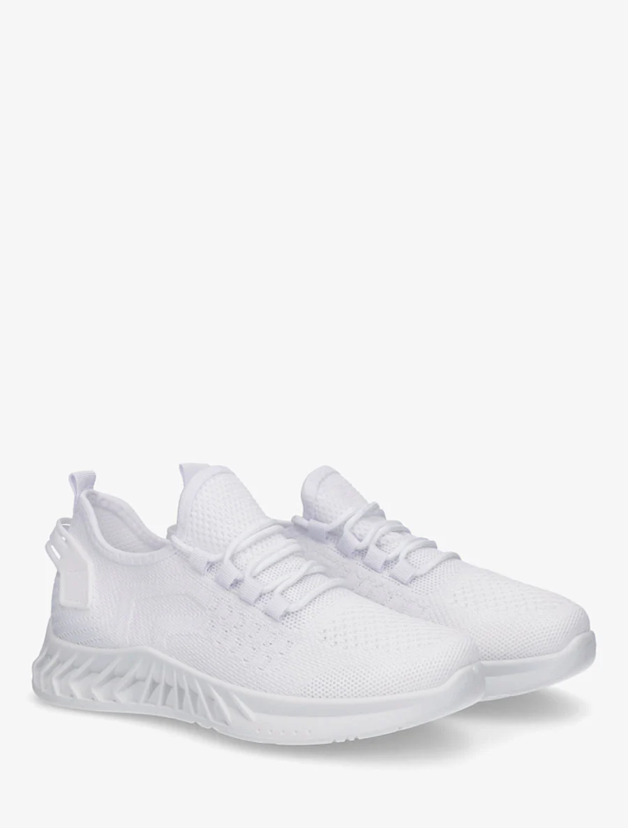 Canvas sneakers met tong - Wit - Image 4
