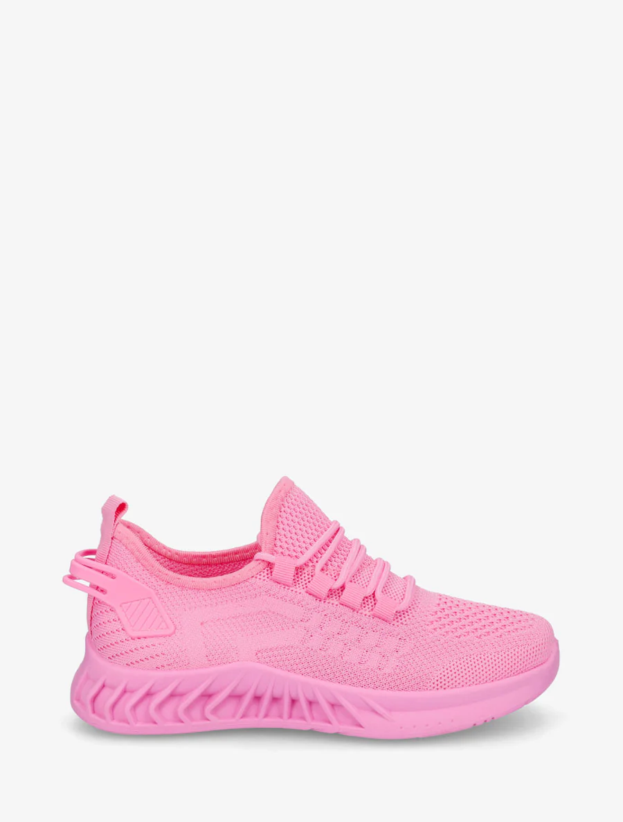 Canvas sneakers met tong - Fuchsia