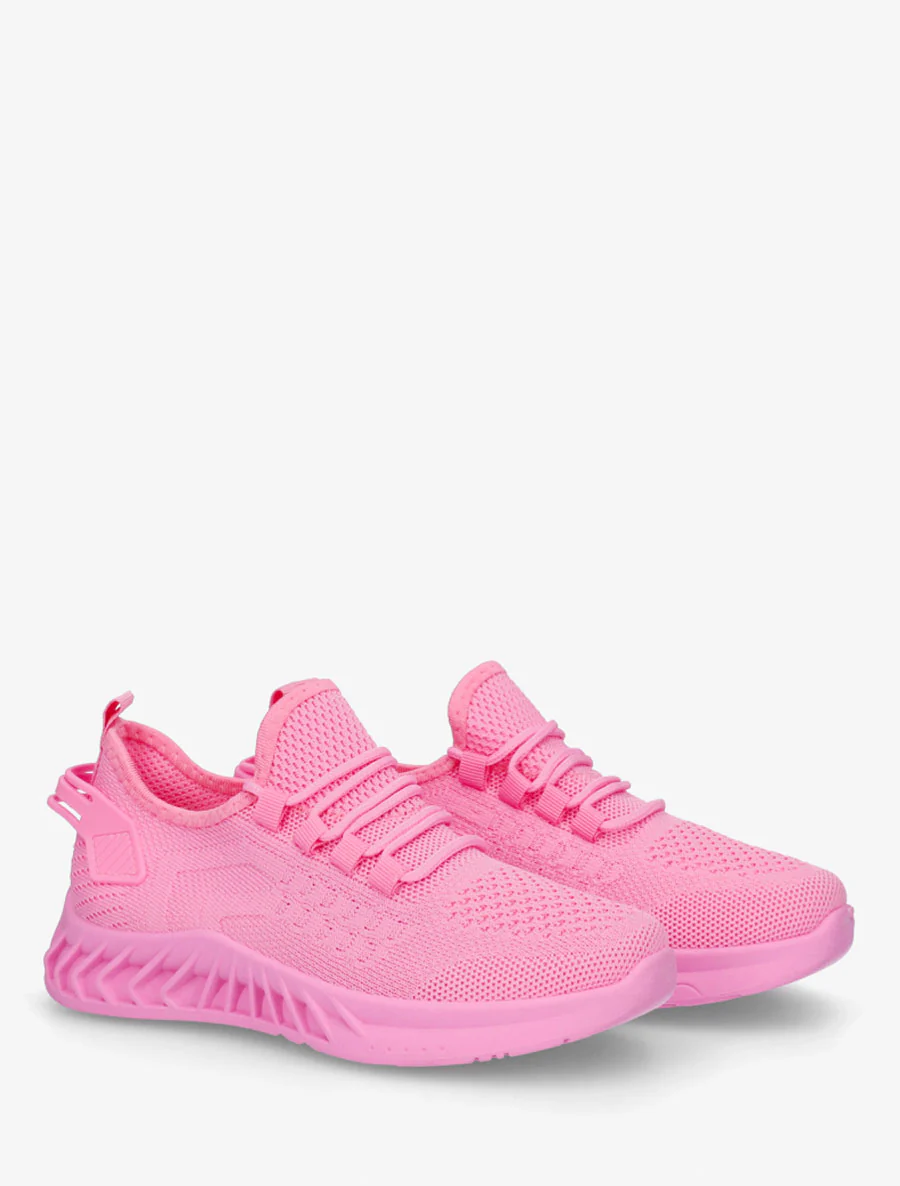 Canvas sneakers met tong - Fuchsia - Image 4