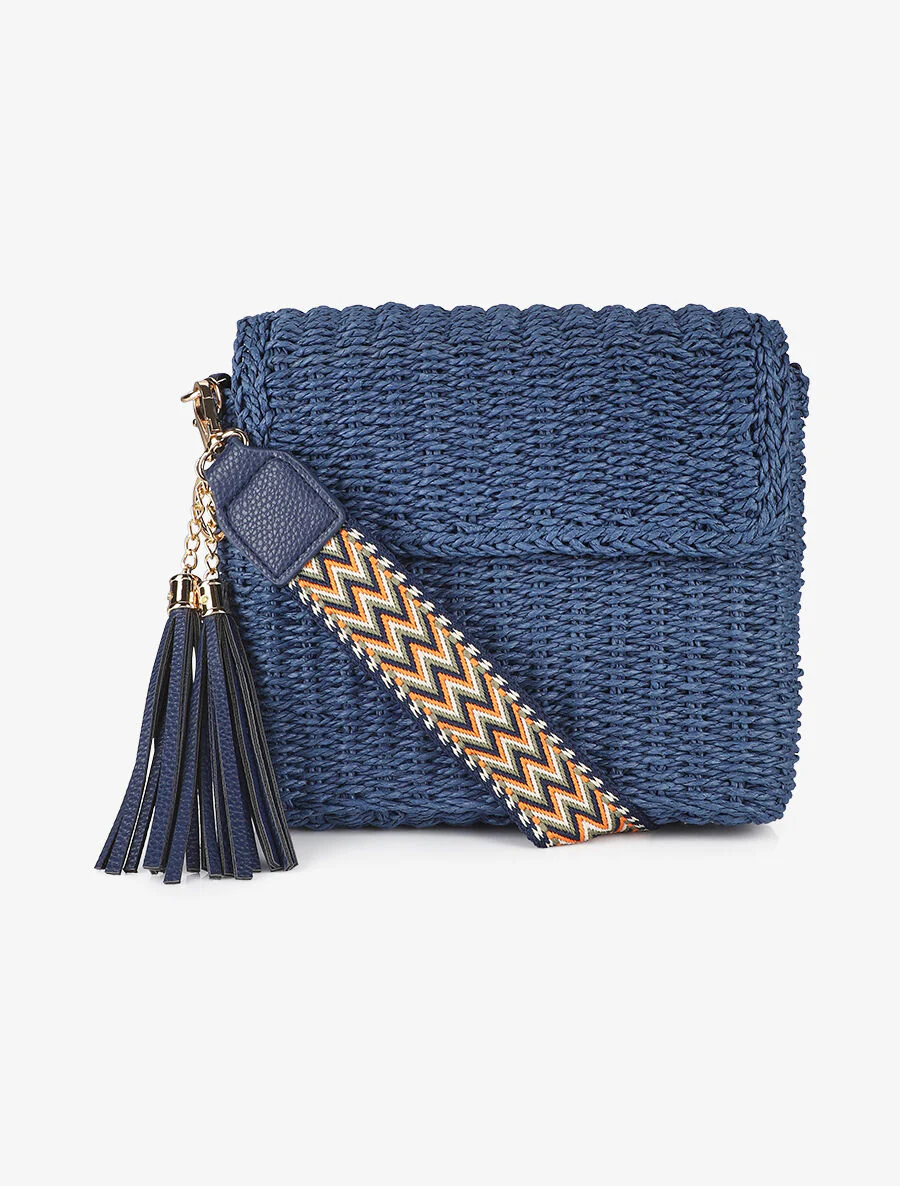 Carlota schoudertas - Marineblauw