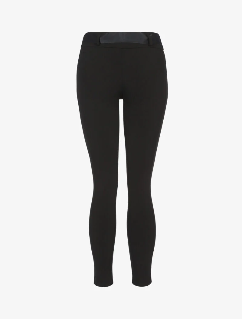Broek met wortelpasvorm effen - zwart - Image 2
