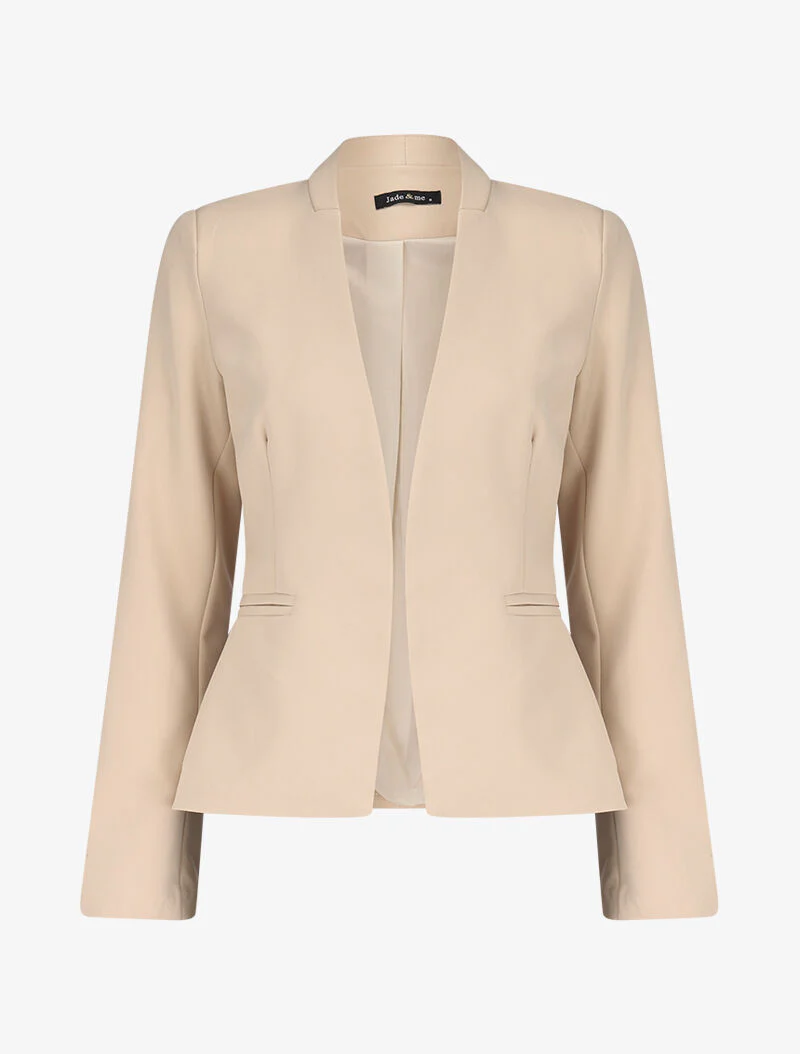 Casual open blazer - Beige