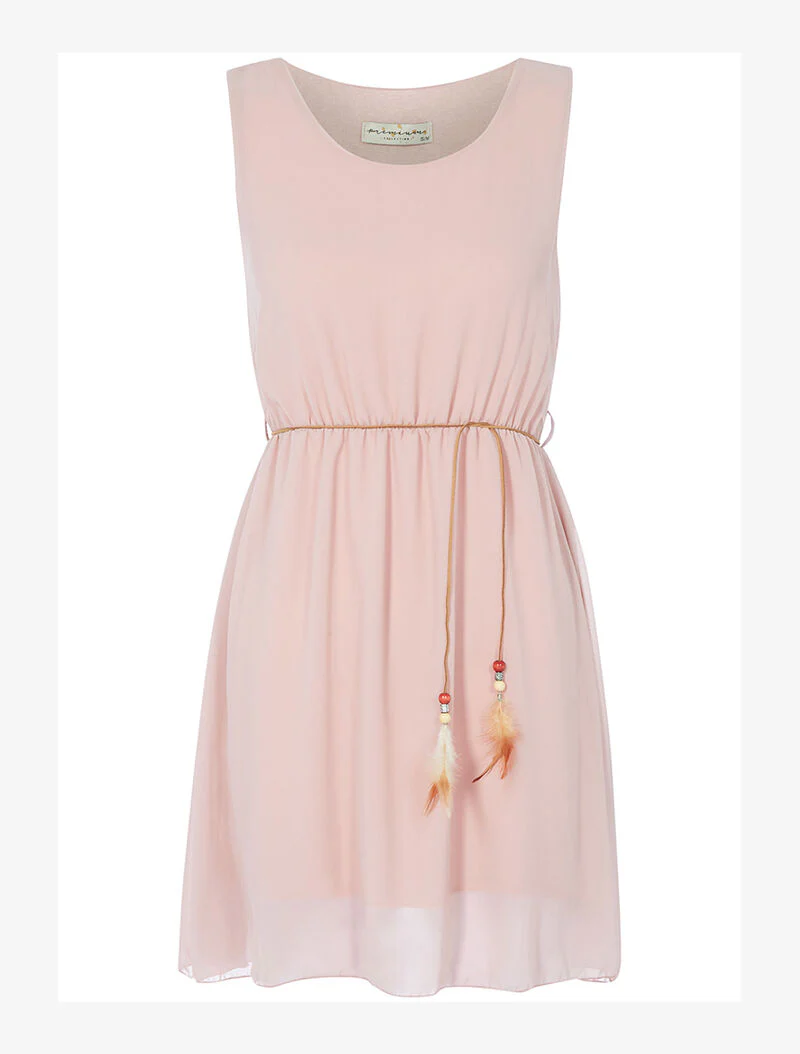 Gordeljurk van voile - roze