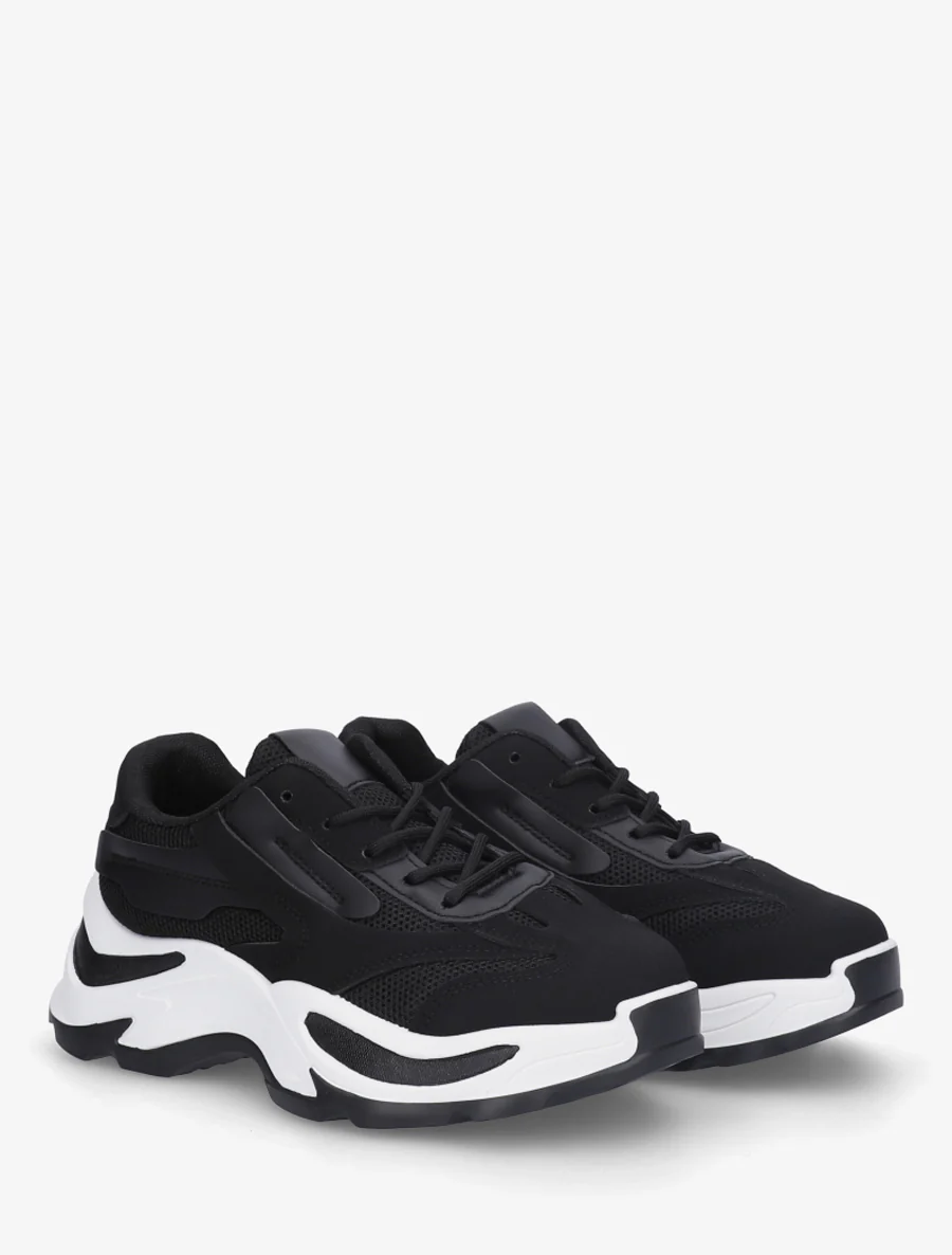 Chunky zool sneakers - Zwart - Image 4