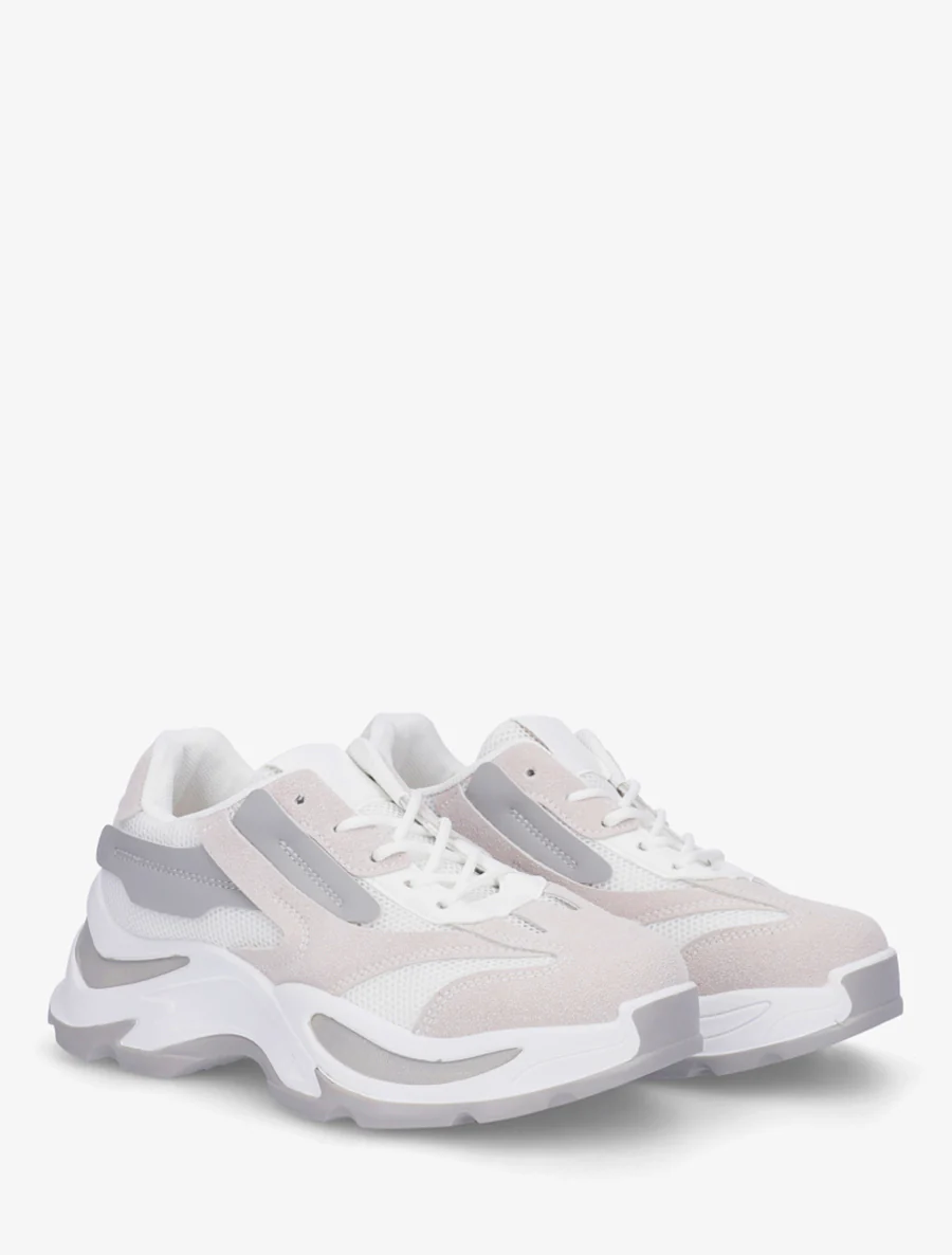 Chunky zool sneakers - Wit - Image 4