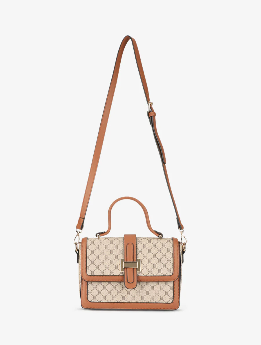 Clare schoudertas - taupe - Image 3