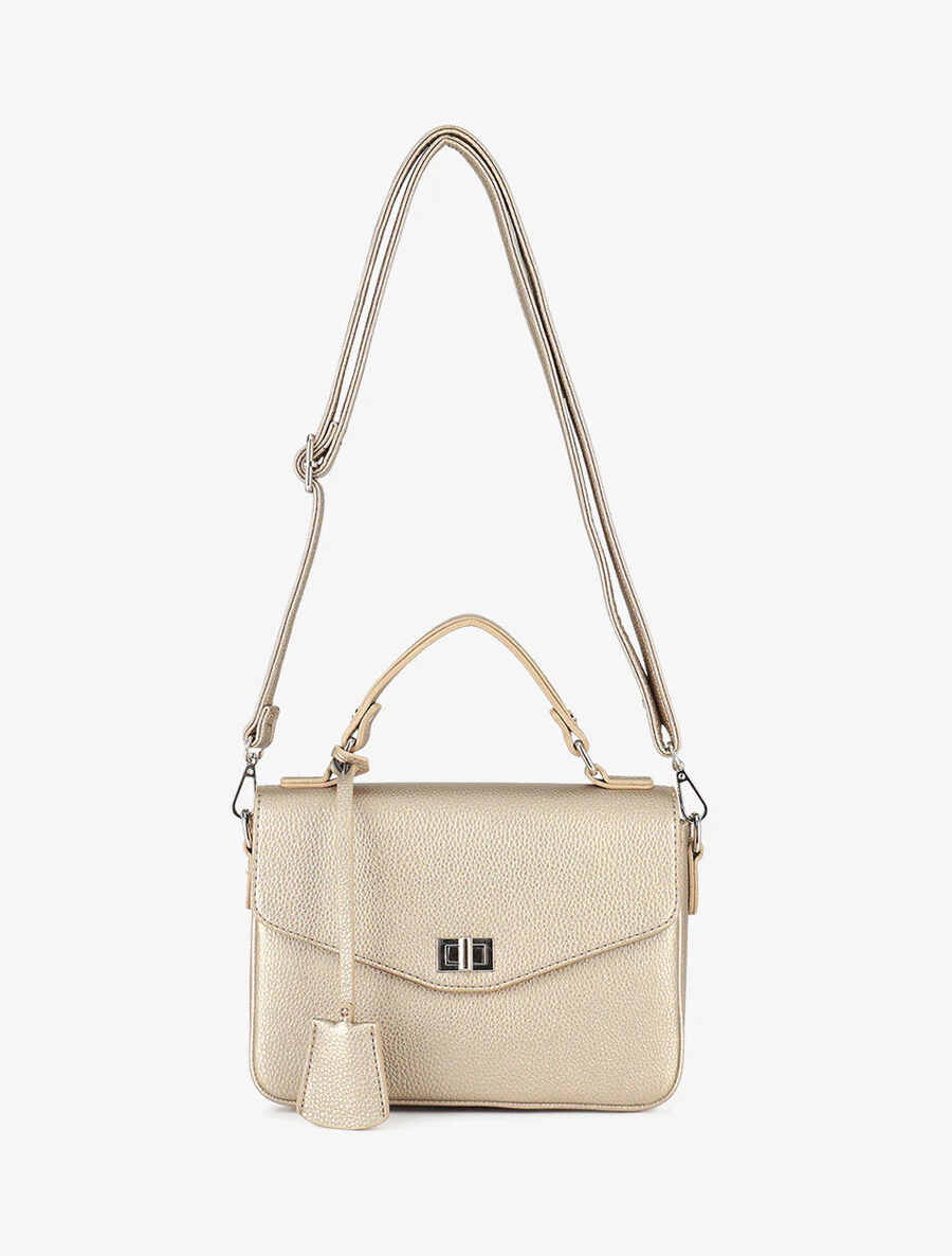 CLéo handtas - Parelmoer taupe - Image 3