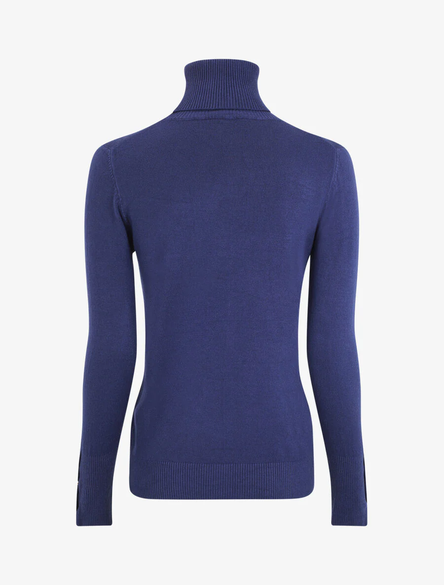 Coltrui met knopen onderaan de mouw - blauw - Image 2