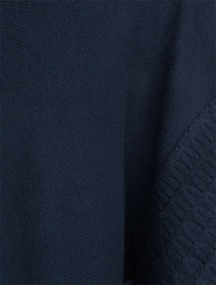 Coltrui poncho - Marine - Image 3