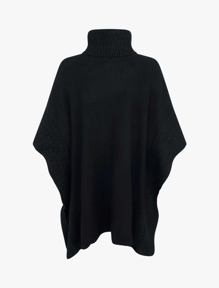Coltrui poncho - Zwart - Image 2