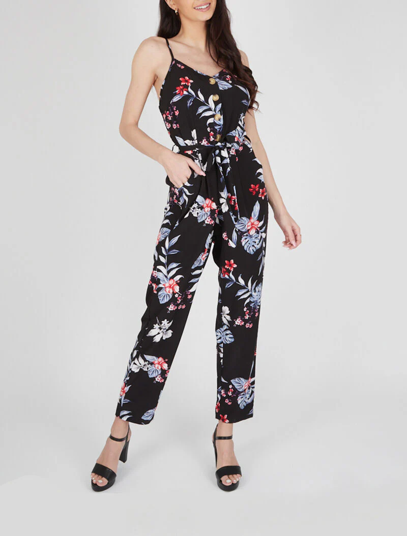 Knopen met printcombinatie - zwart