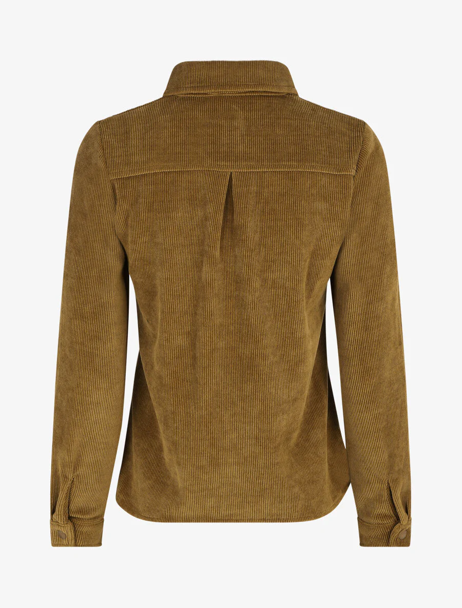 Corduroy overhemd - Kakigroen - Image 2
