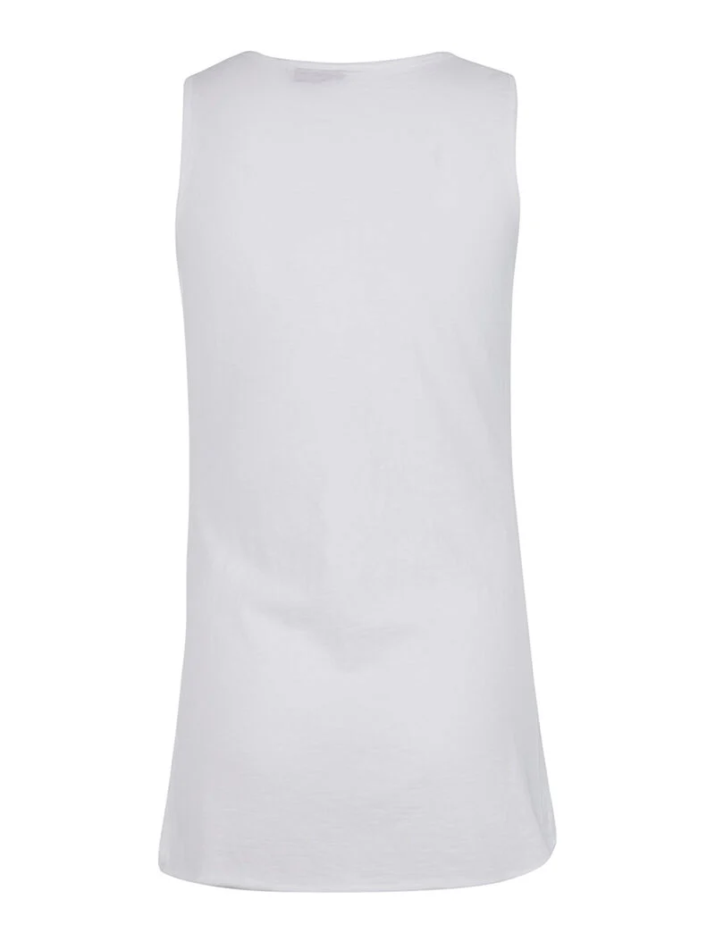 Bedrukte tanktop Saturday - wit - Image 2