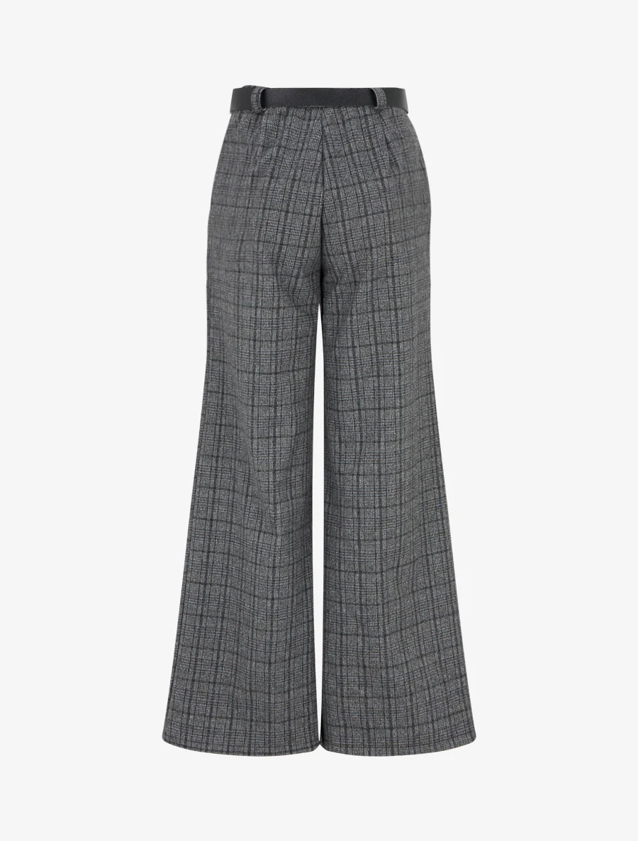 Dikke broek met tartanprint - Grijs - Image 2