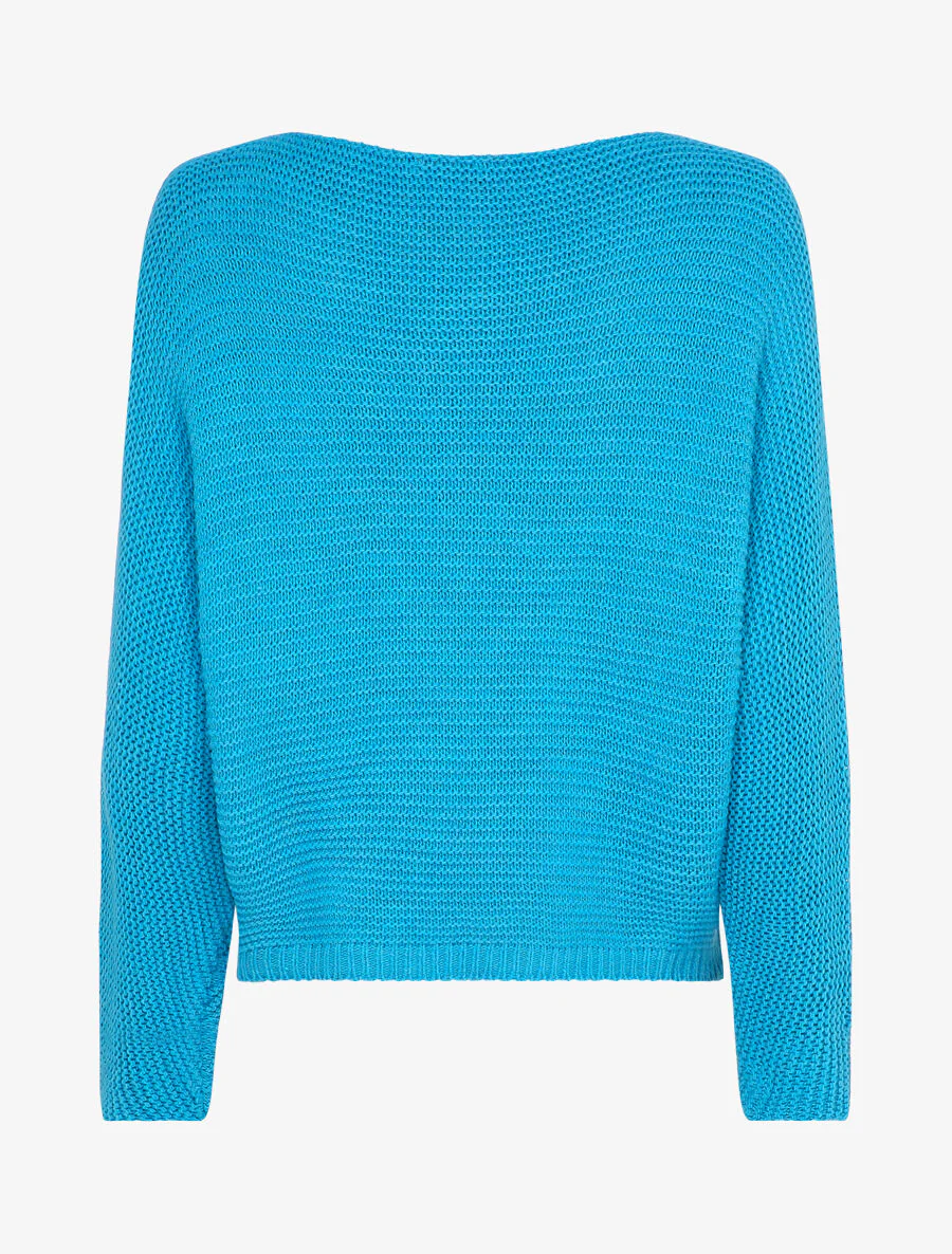 Dolman mouwen trui - Turkoois - Image 2