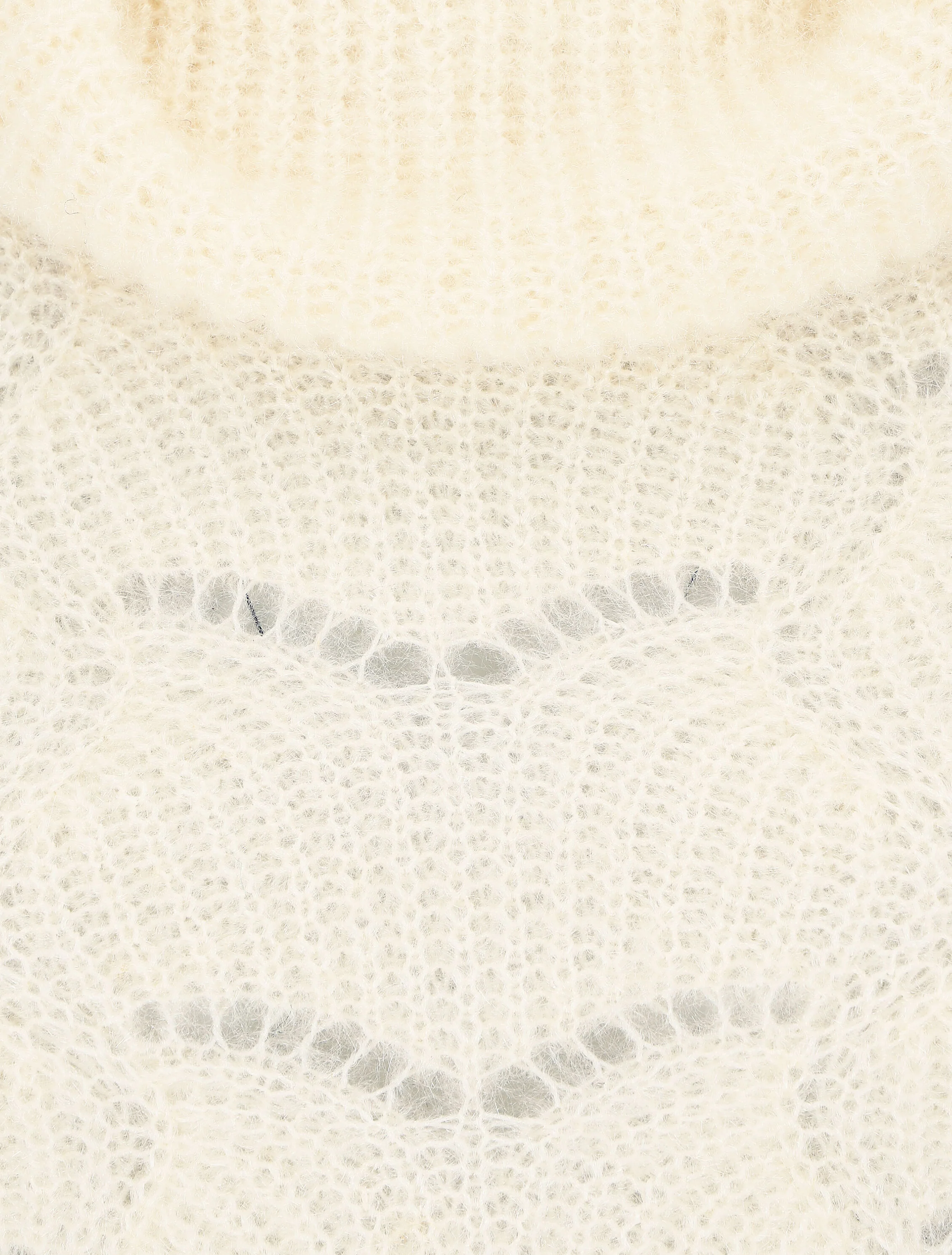 Donzige trui met rolkraag - Beige - Image 3