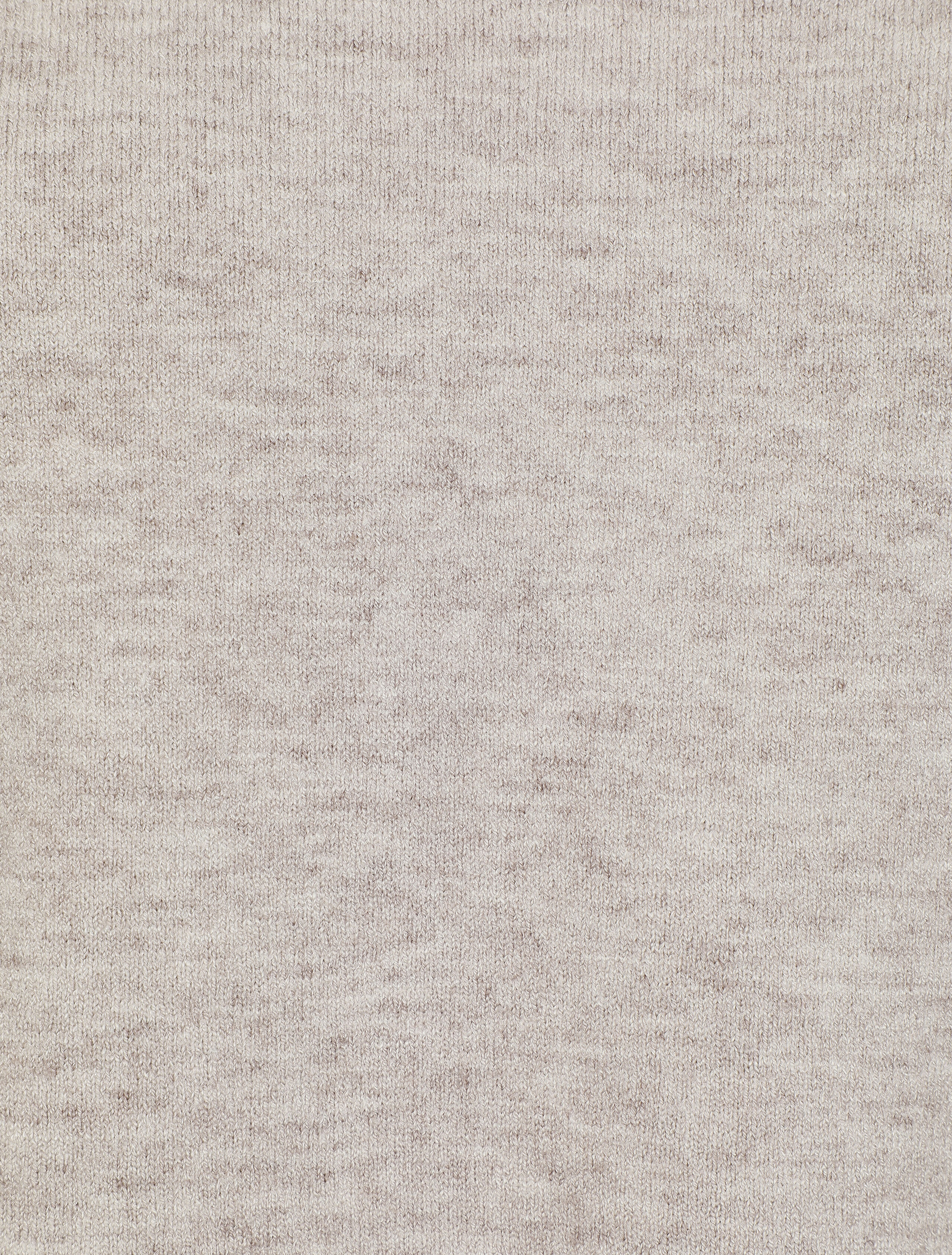Dunne effen trui met V-hals - Taupe - Image 3