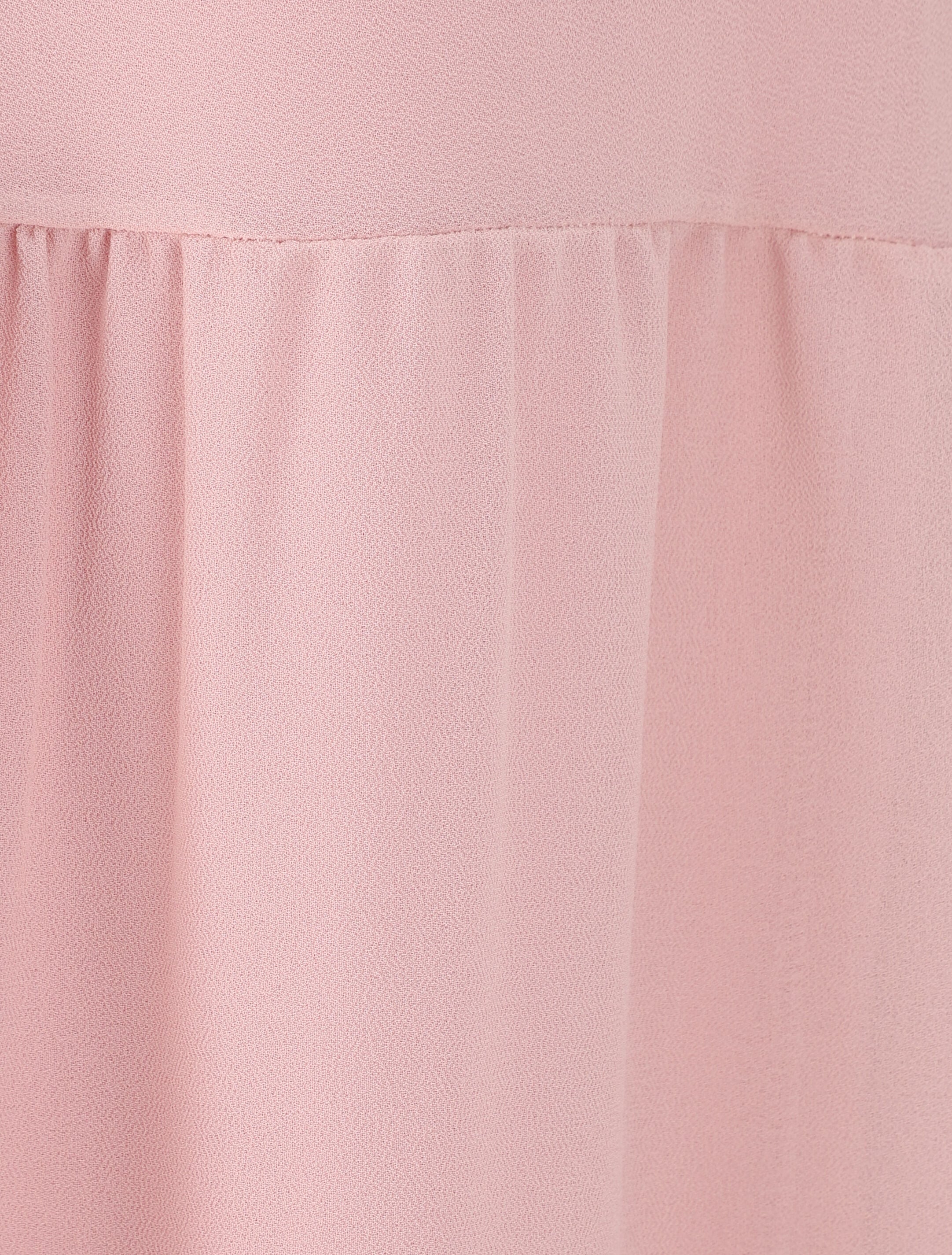 Een effen lange zijden rok - Roze - Image 3