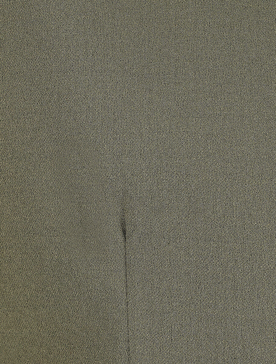 Effen blazer met revers en alfabetprint - Kakigroen - Image 3