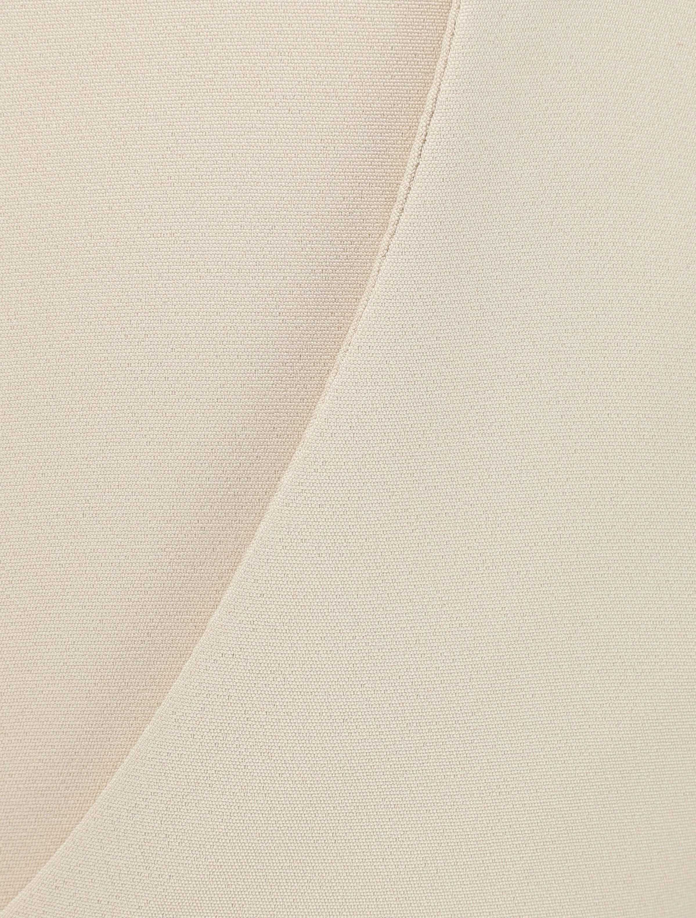 Effen broek met omgeslagen randen - Beige - Image 3