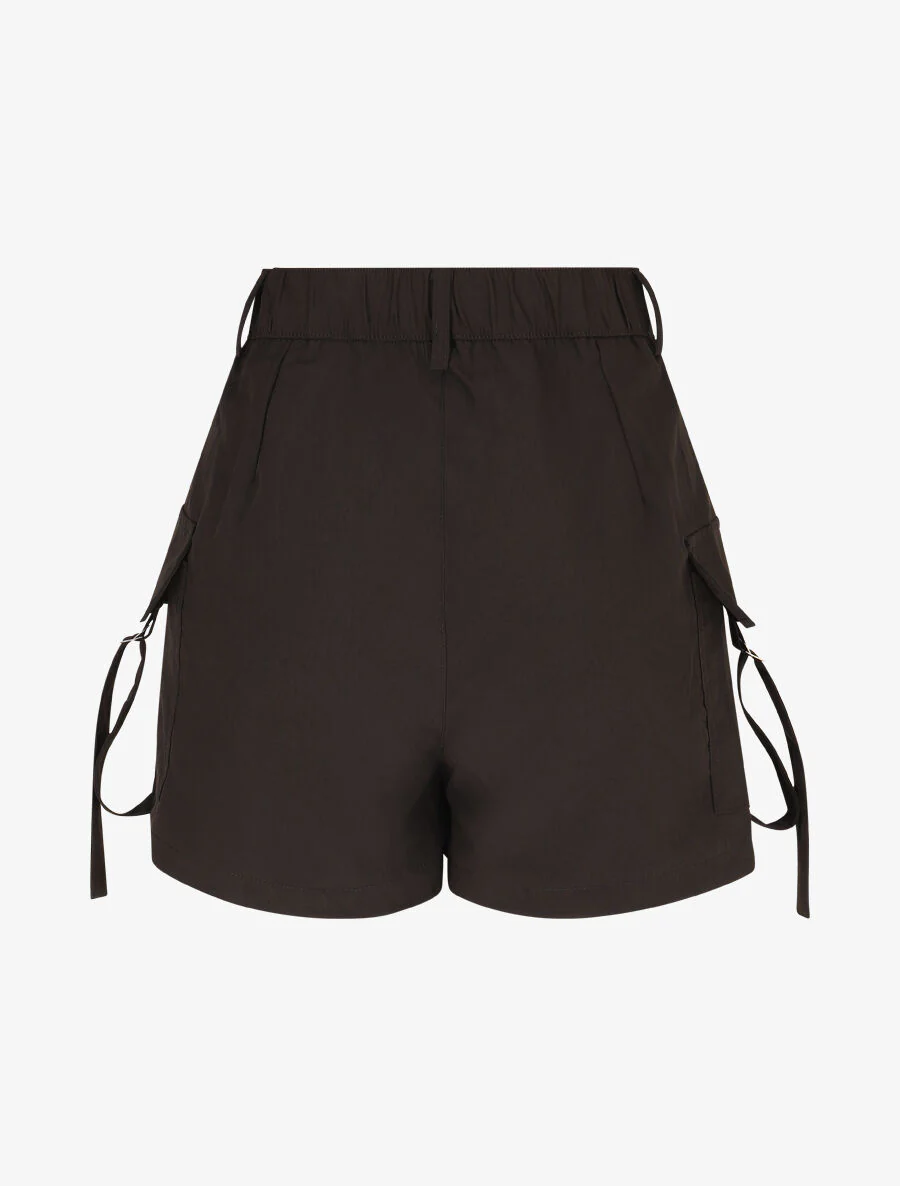 Effen cargo shorts-rok - zwart - Image 2