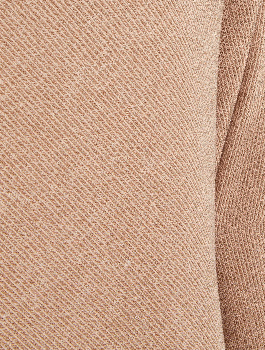 Effen dunne poncho met lange mouwen - Mol - Image 3
