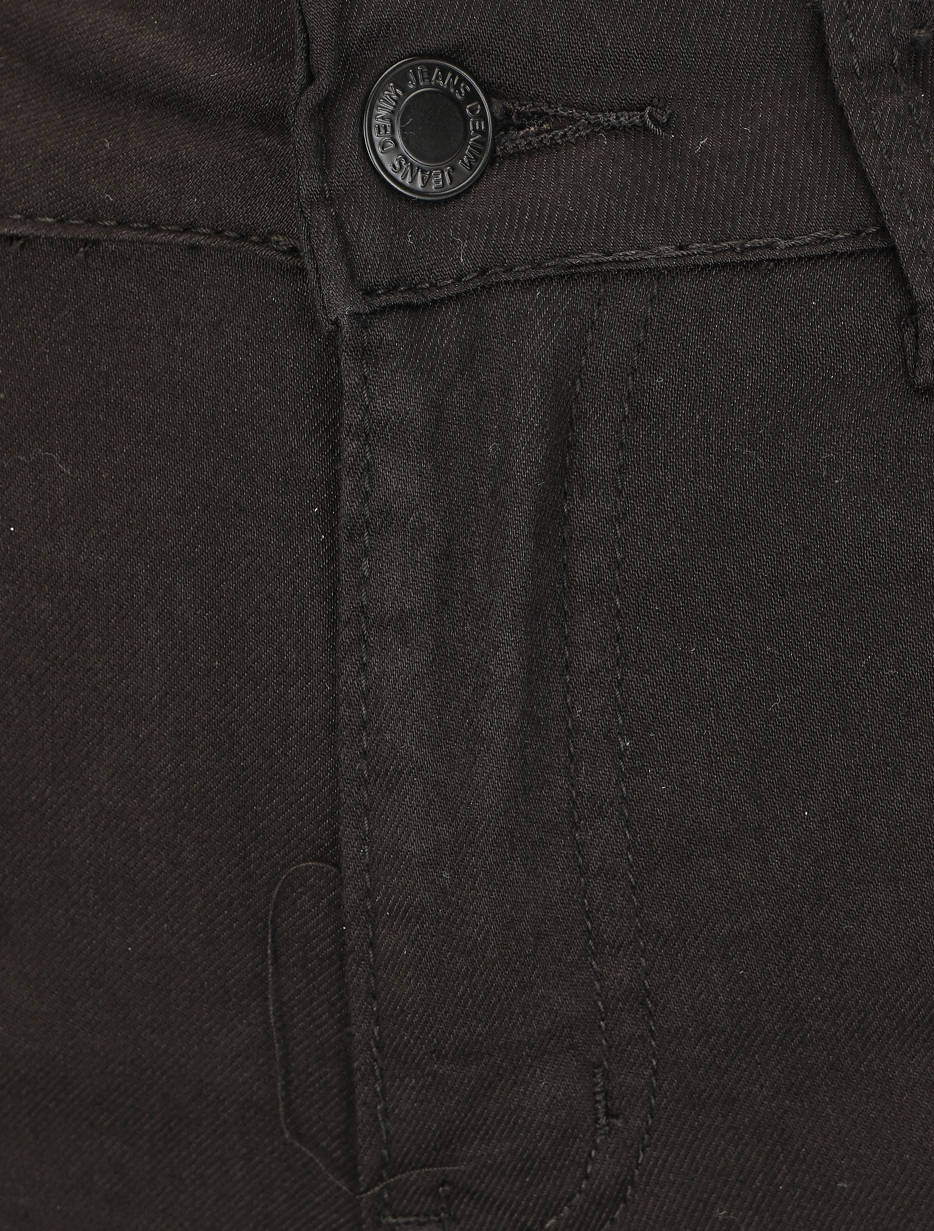 Effen flare jeans met standaard taille - Zwart - Image 3