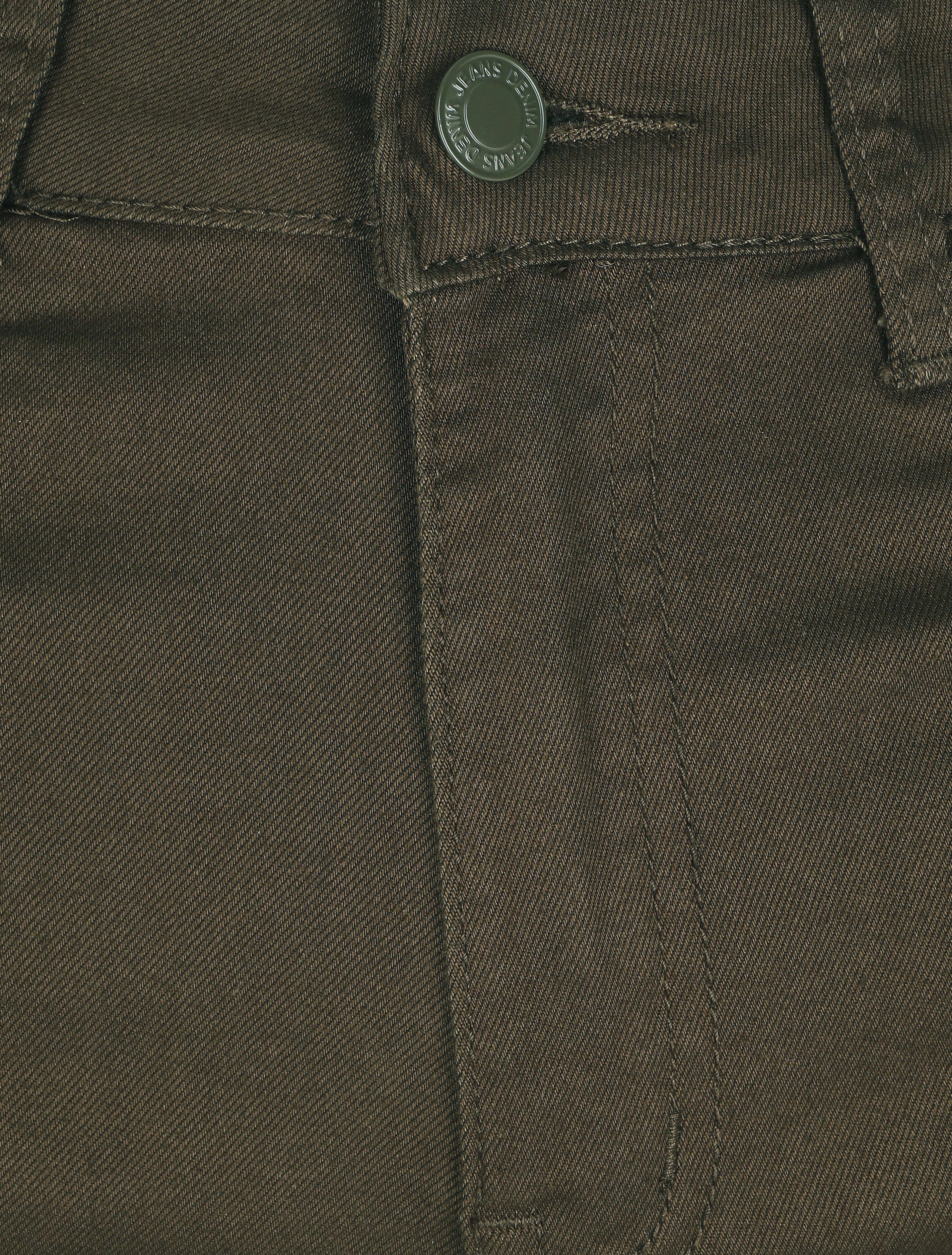 Effen jeans met hoge taille - Kakigroen - Image 3