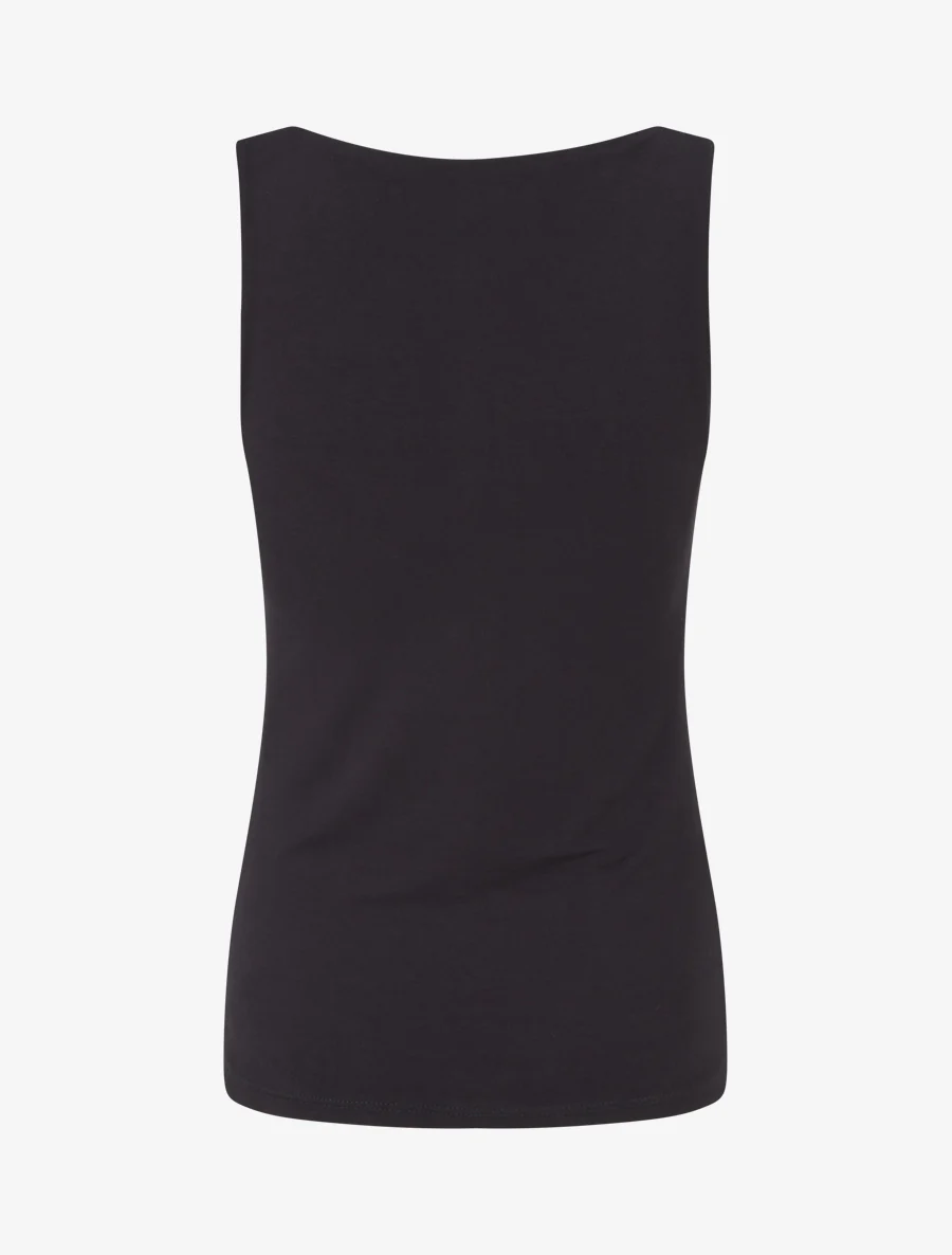 Effen klassiek tanktop - Zwart - Image 2