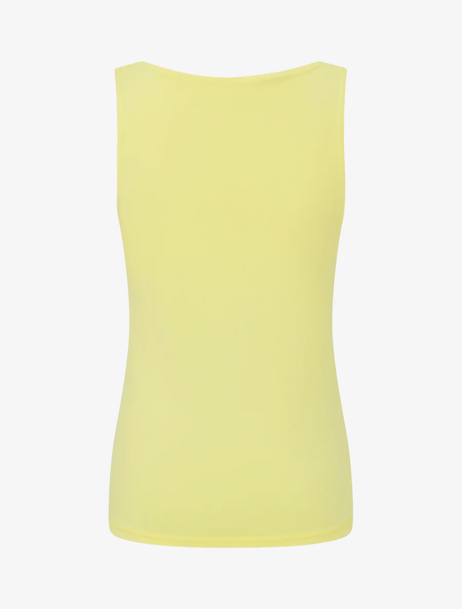 Effen klassiek tanktop - Geel - Image 2
