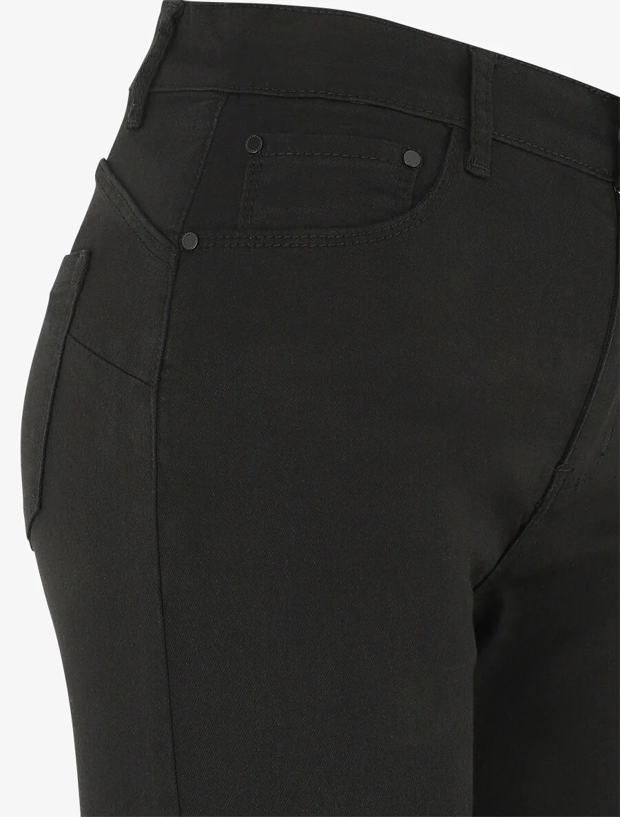 Effen push-up bermuda - zwart - Image 3