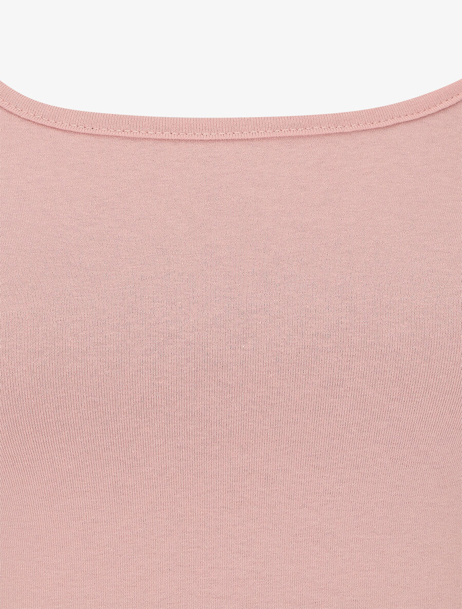 Effen recht topje - Roze - Image 3