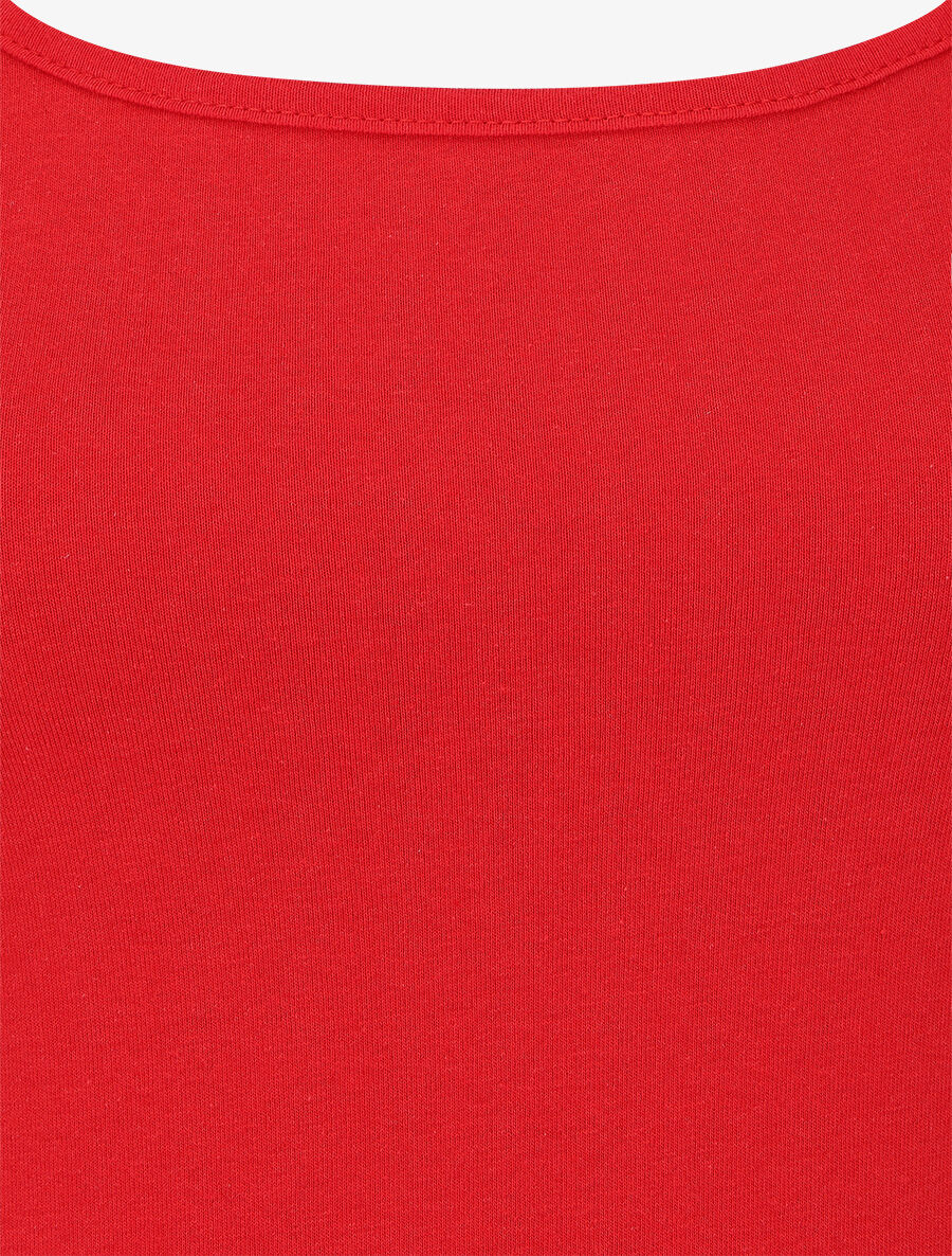 Effen recht topje - Rood - Image 3