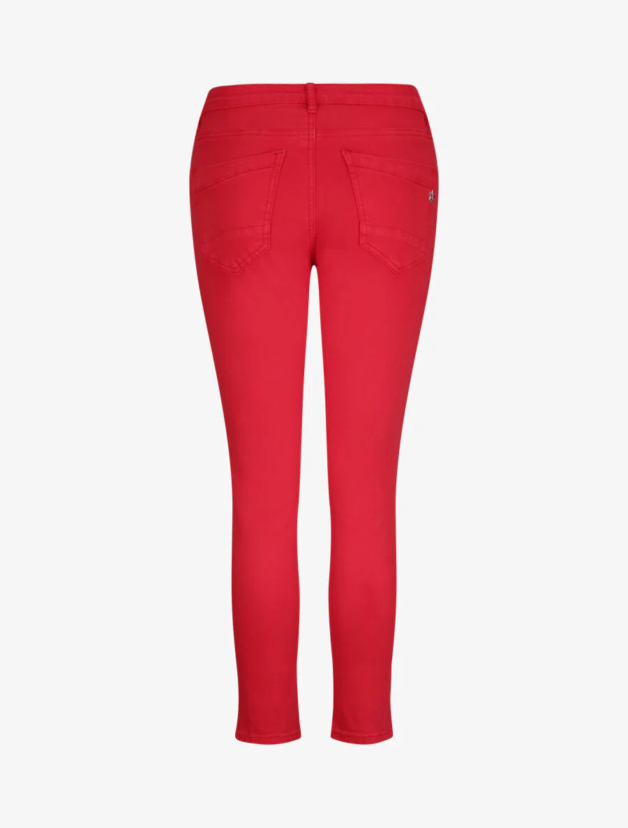 Effen rechte broek - Rood - Image 2