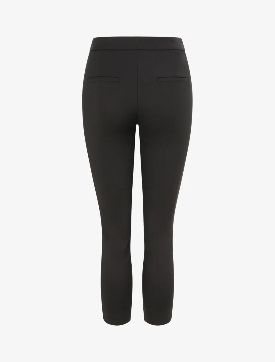 Effen rechte broek - Zwart - Image 2