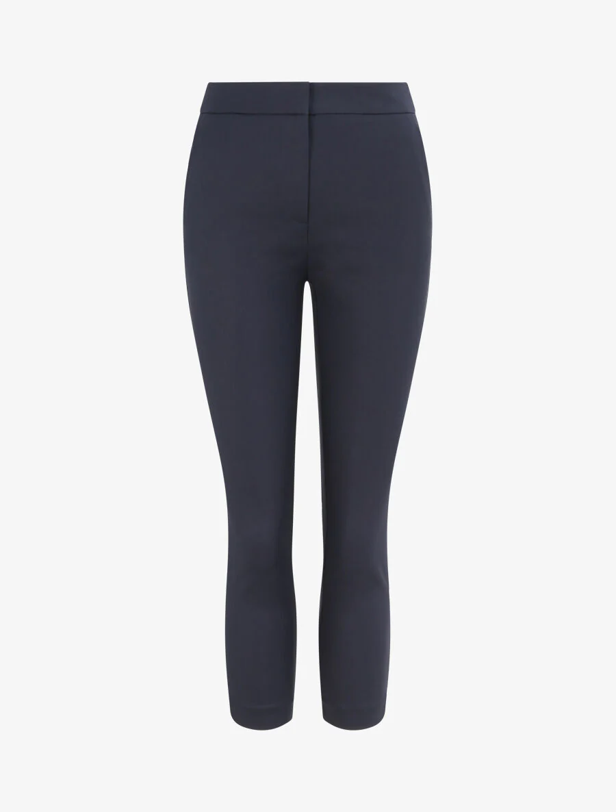 Effen rechte broek - Marine