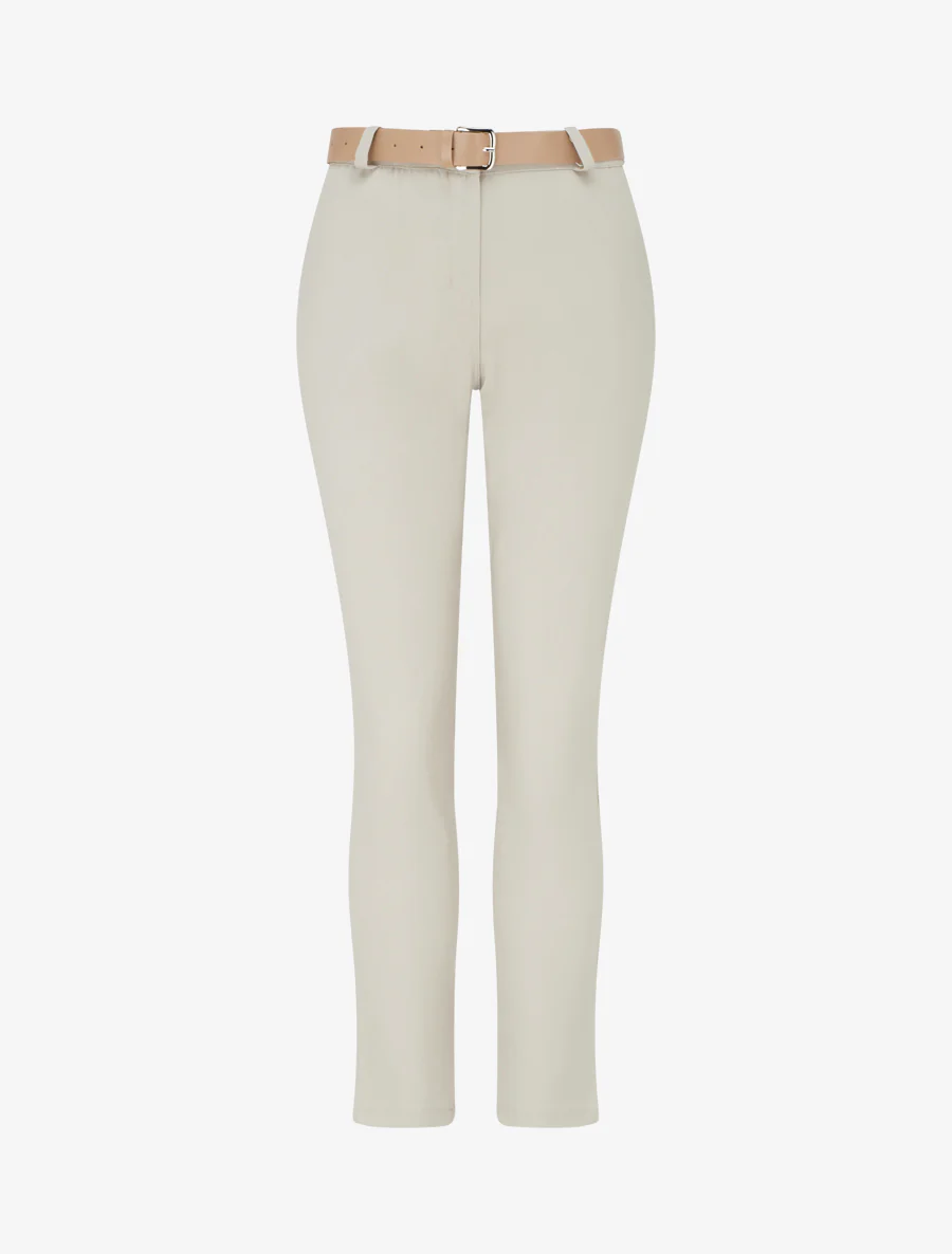 Effen rechte broek - Beige