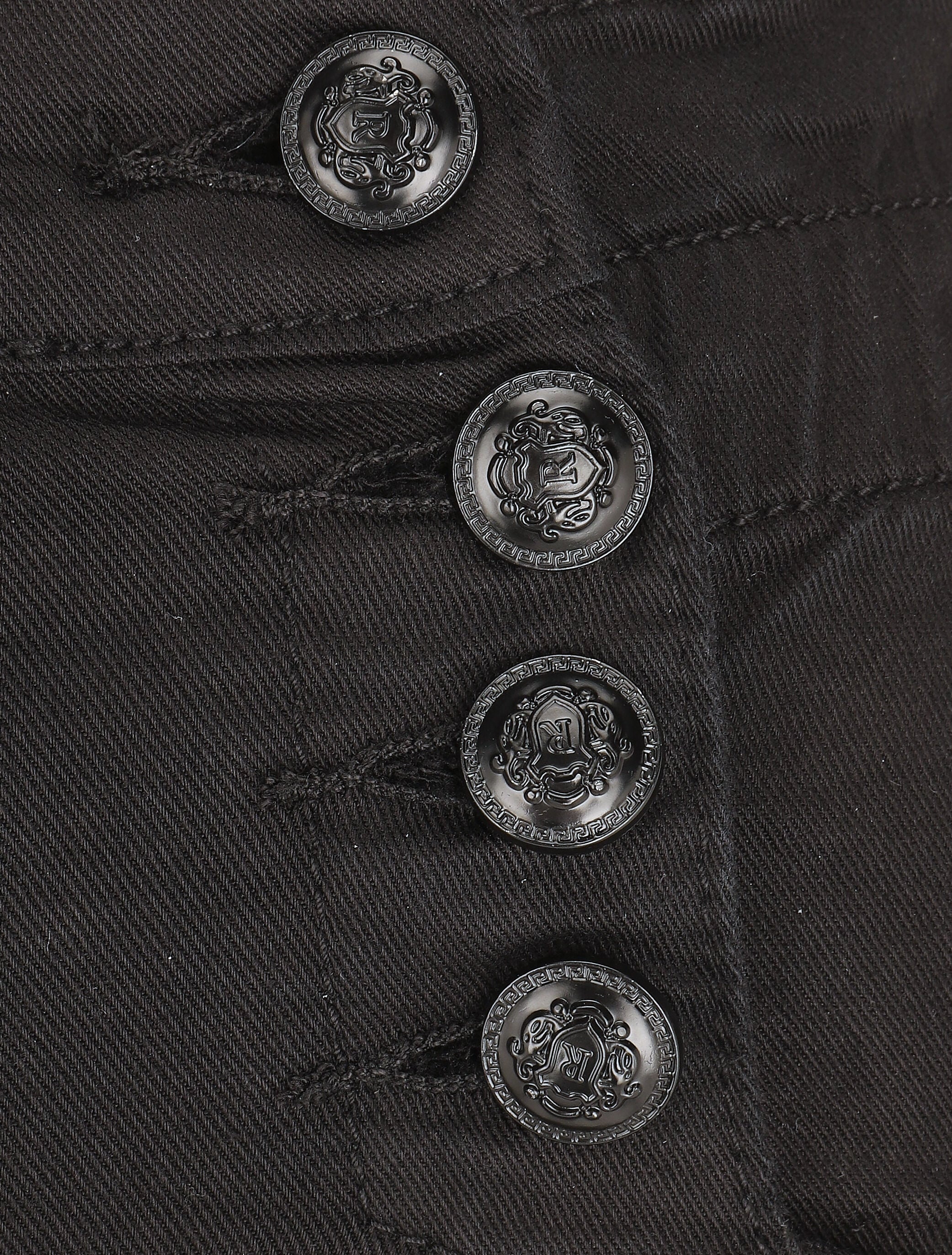 Effen shorts met elastische tailleband - zwart - Image 3