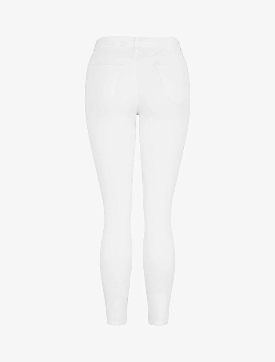 Effen skinny jeans - wit - Image 2
