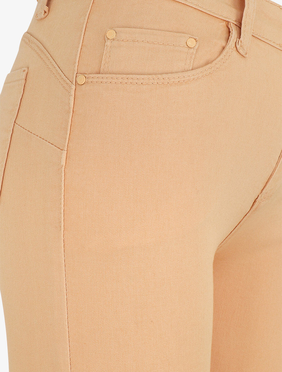 Effen skinny jeans - oranje - Image 3