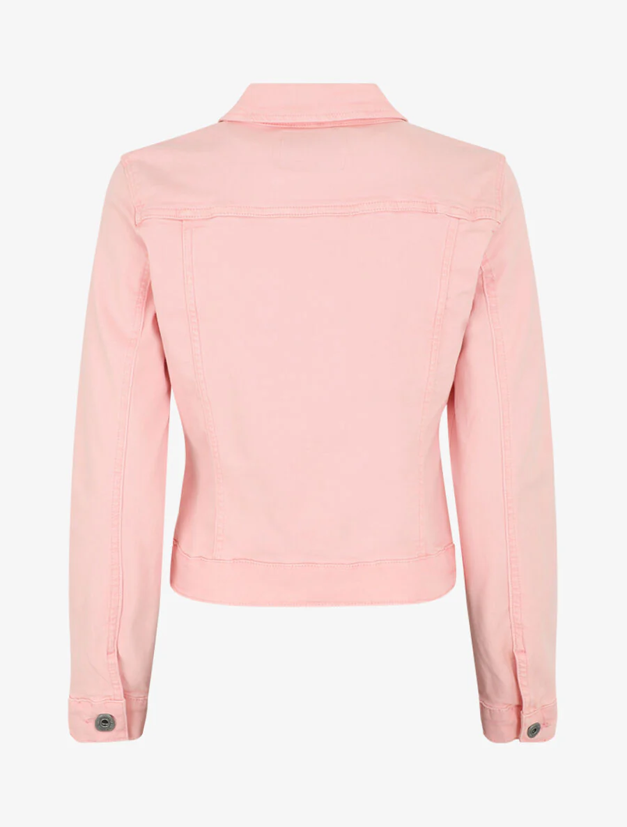 Effen spijkerjasje - Roze - Image 2