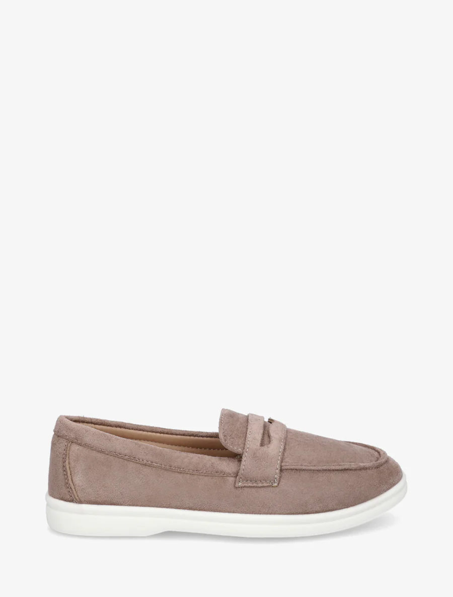 Effen suède mocassins - Mol