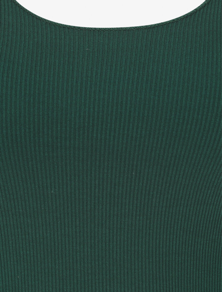 Effen tanktop met slanke pasvorm - dennengroen - Image 3