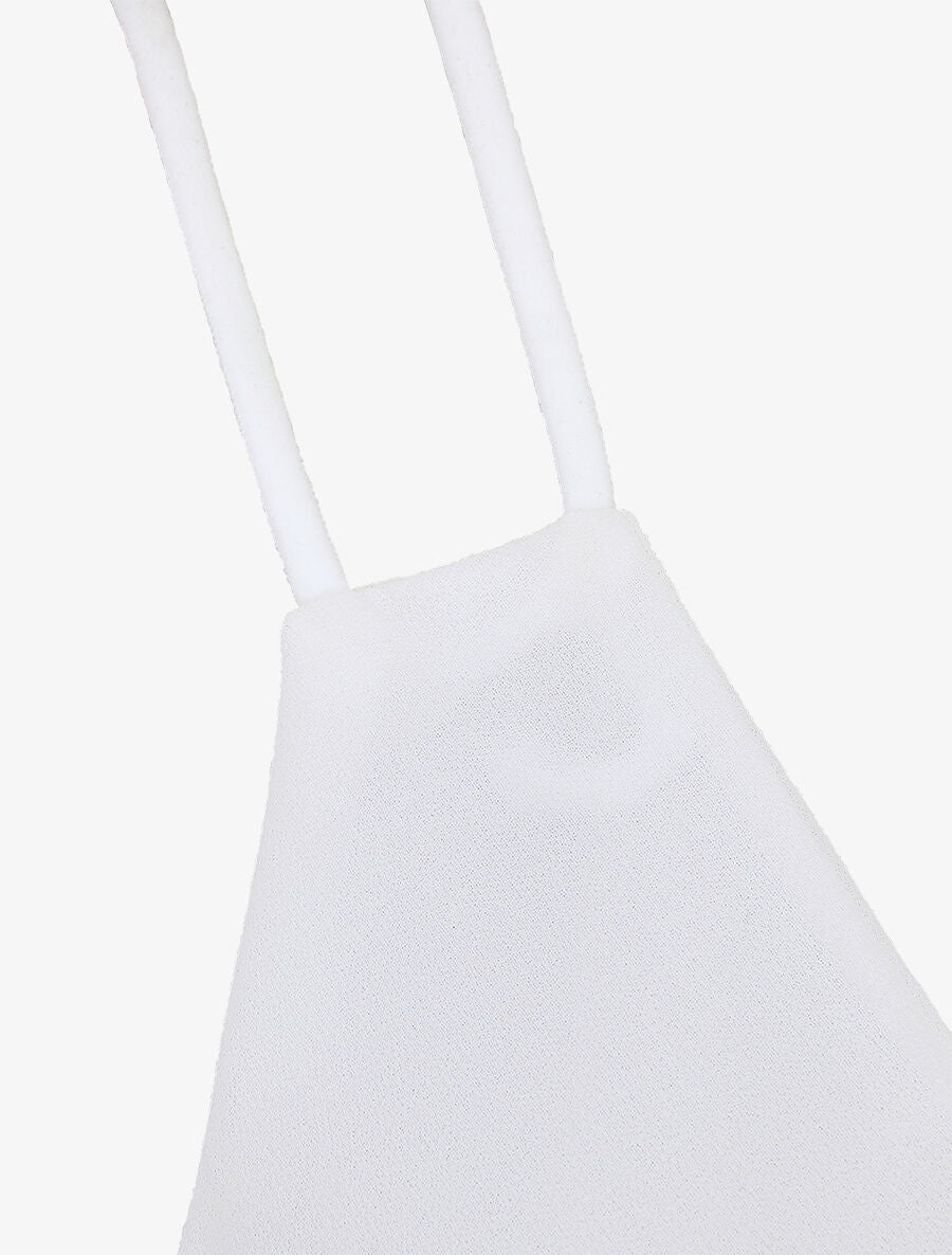 Effen top in gelaagde voiles - wit - Image 3