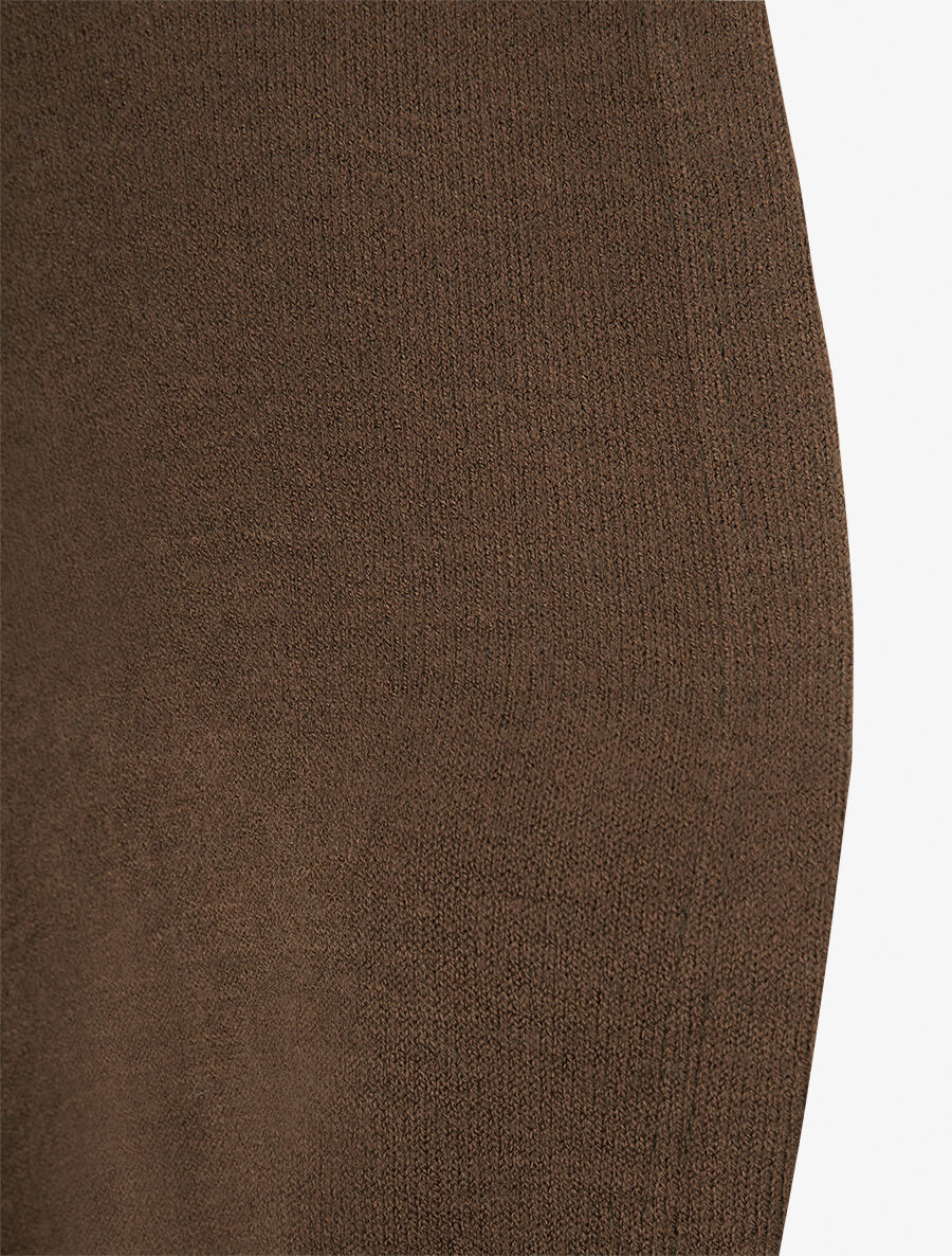 Effen vest met dolmanmouwen - bruin - Image 3