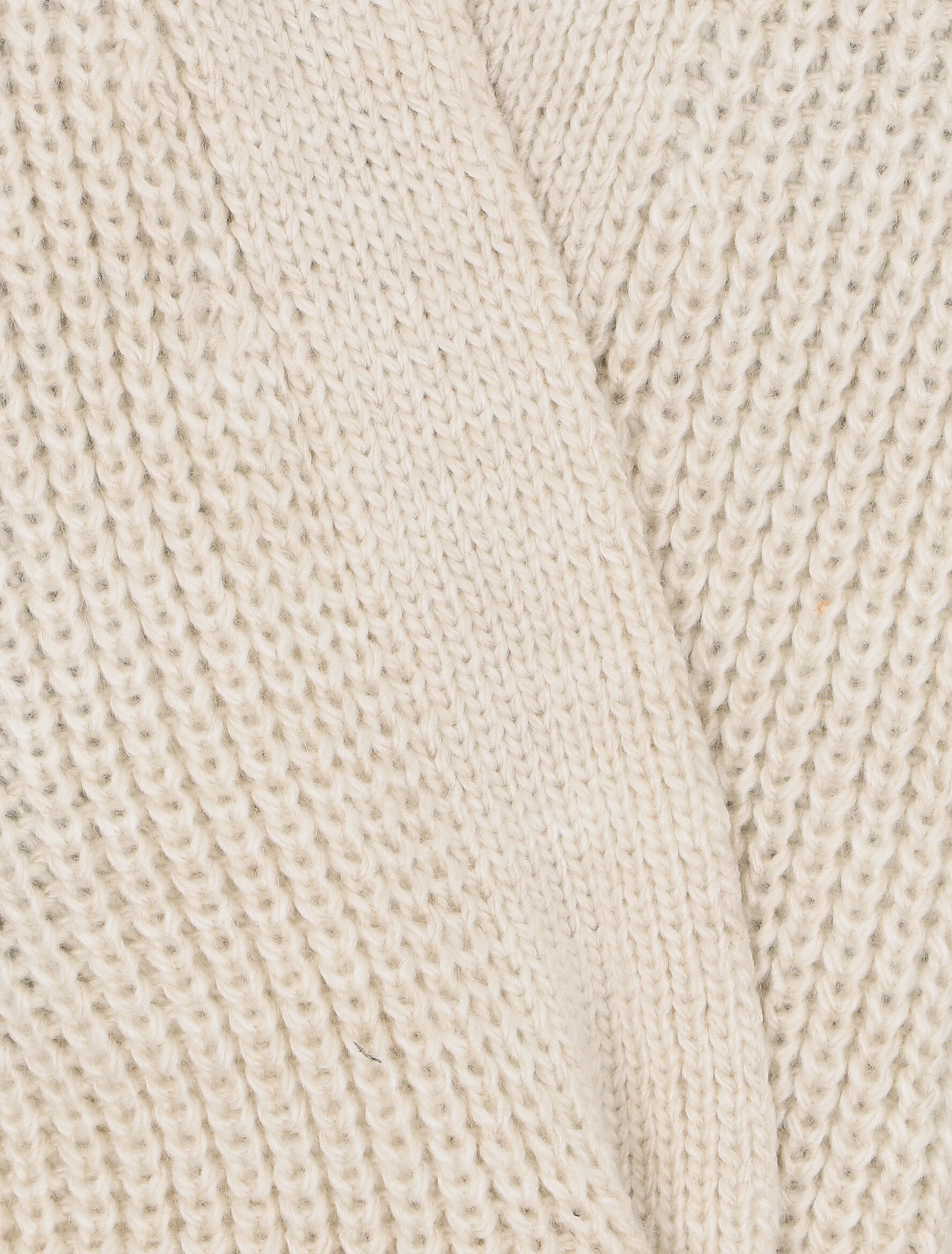 Effen vest met wikkelhals - Beige - Image 3
